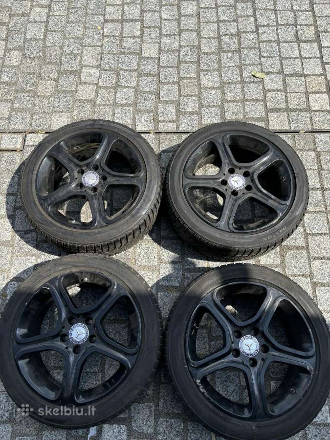 Naudoti Mercedes ratlankiai su zieminem padangom