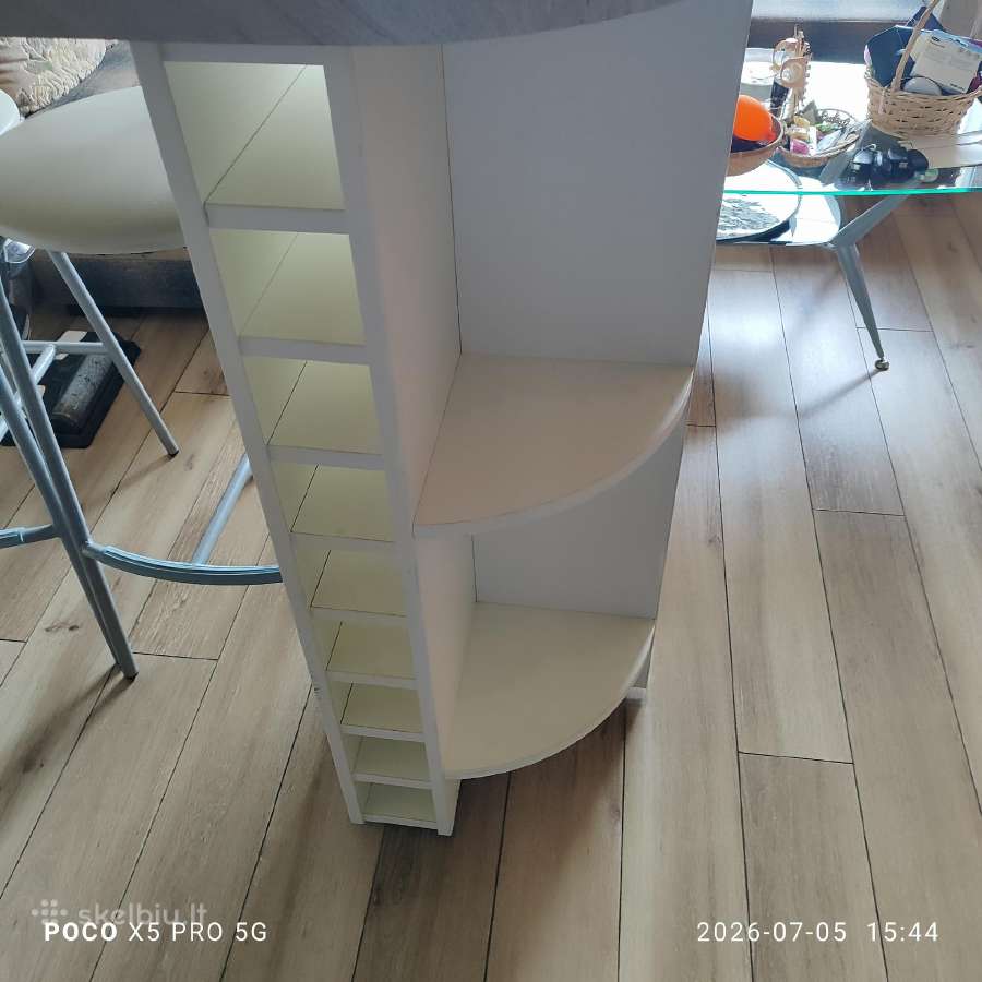 Baras aukštis 106 plotis 57 ilgis 146 ir 4 kėdes - nuotraukos Nr. 2