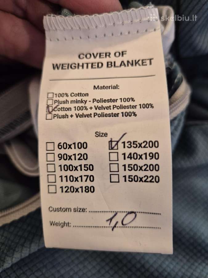 Sunki antklodė Balance Blanket+gravity užvalkalas - nuotraukos Nr. 3