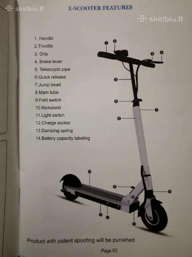 Elektrinis paspirtukas Speedway Mini 4 Pro - nuotraukos Nr. 9