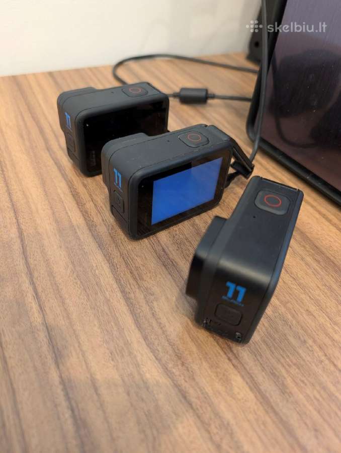 3 vnt. Hero Gopro 11 Black kameros - neveikia