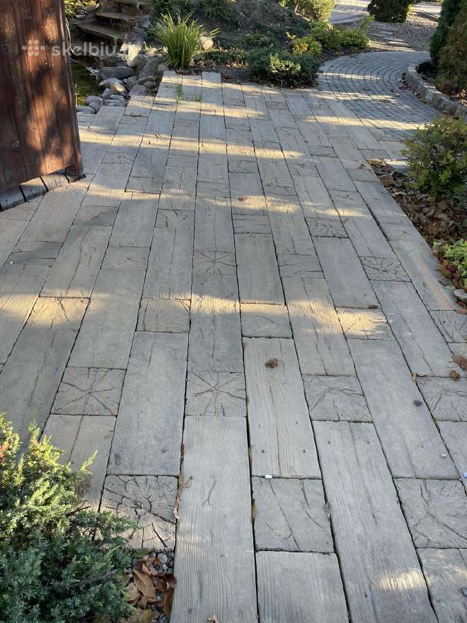 Medžio imitacijos betoninės terasos plytelės - nuotraukos Nr. 6