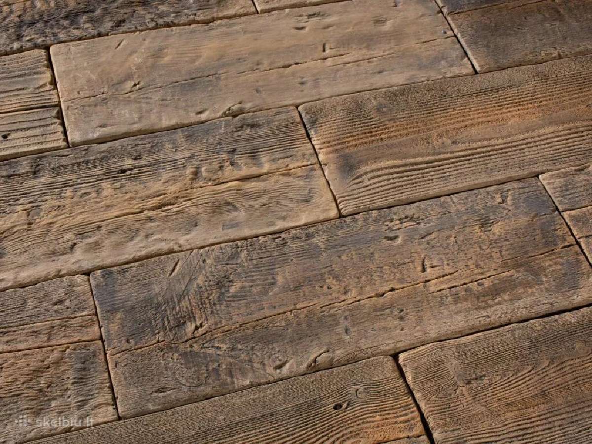 Medžio imitacijos betoninės terasos plytelės - nuotraukos Nr. 2