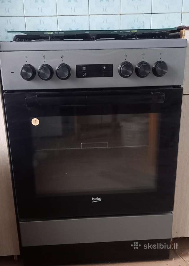 Dujinė viryklė su elektrine orkaite „beko“