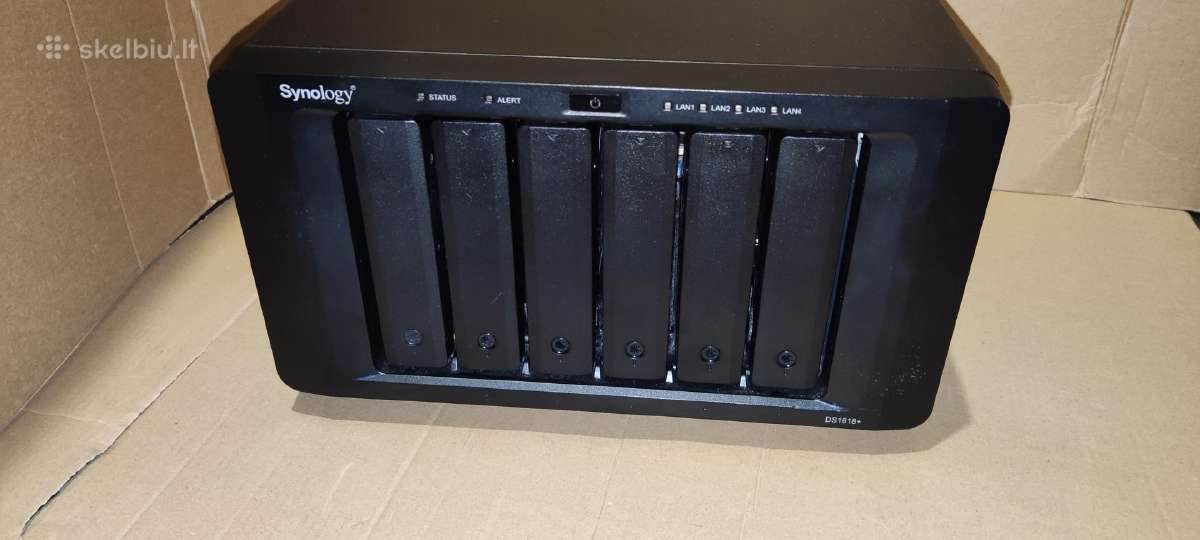 Synology Ds1618+ 6 diskų, 16gb RAM, Quad Intel Cpu - nuotraukos Nr. 4