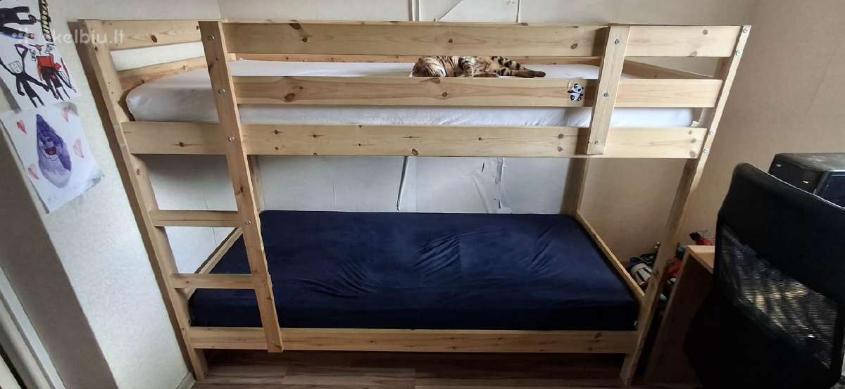 Parduodama dviaukštė vaiku lova