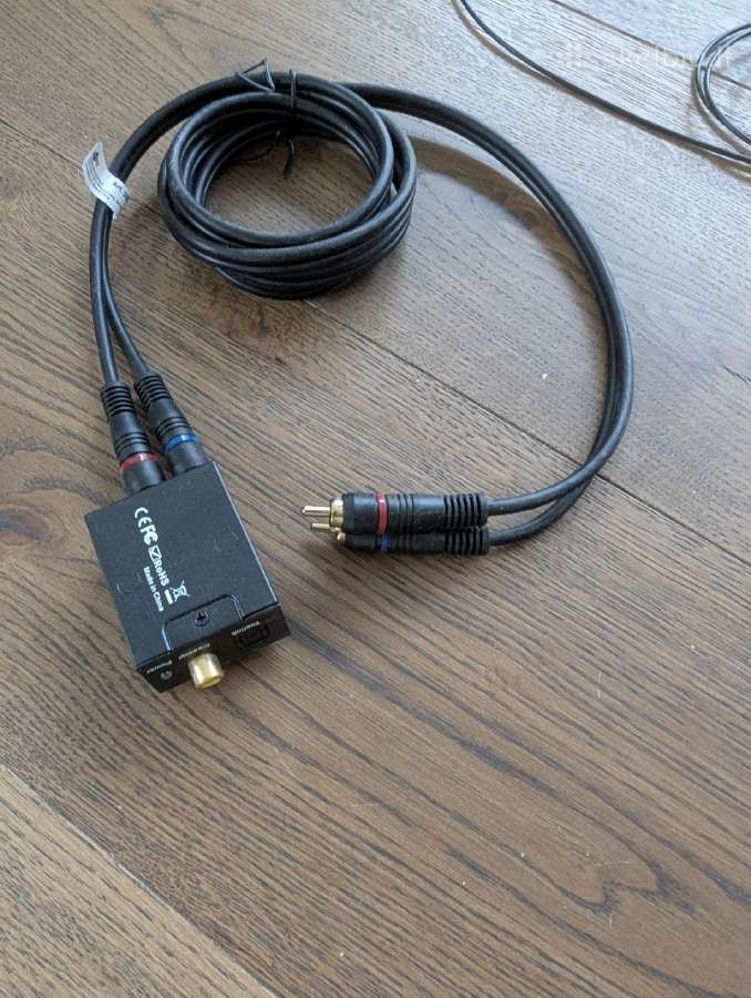 Audio video adapteris optinis laidas stiprintuvui - nuotraukos Nr. 2