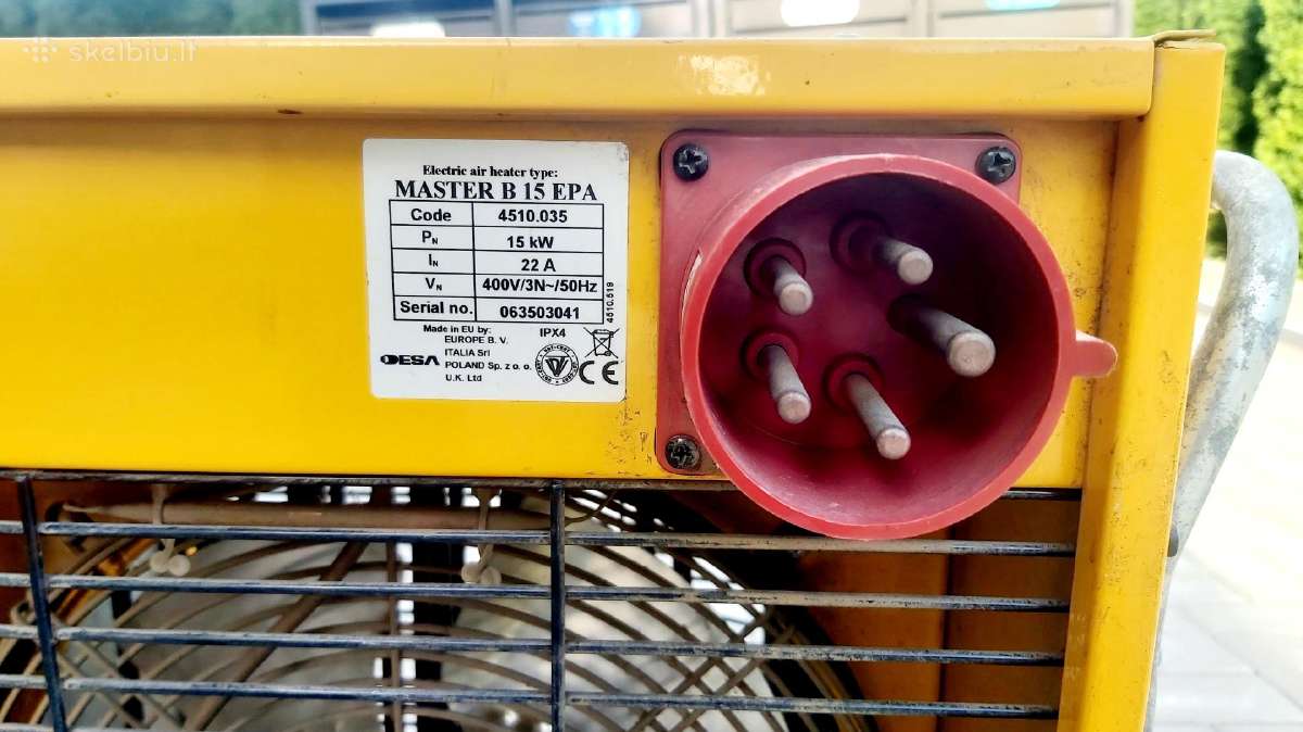 Elektrinis šildytuvas Master B 15 Epb - nuotraukos Nr. 4