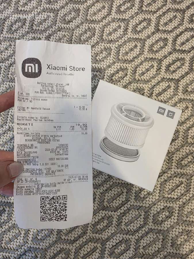 Parduodamas „Xiaomi G10 Plus“ belaidis siurblys - nuotraukos Nr. 29