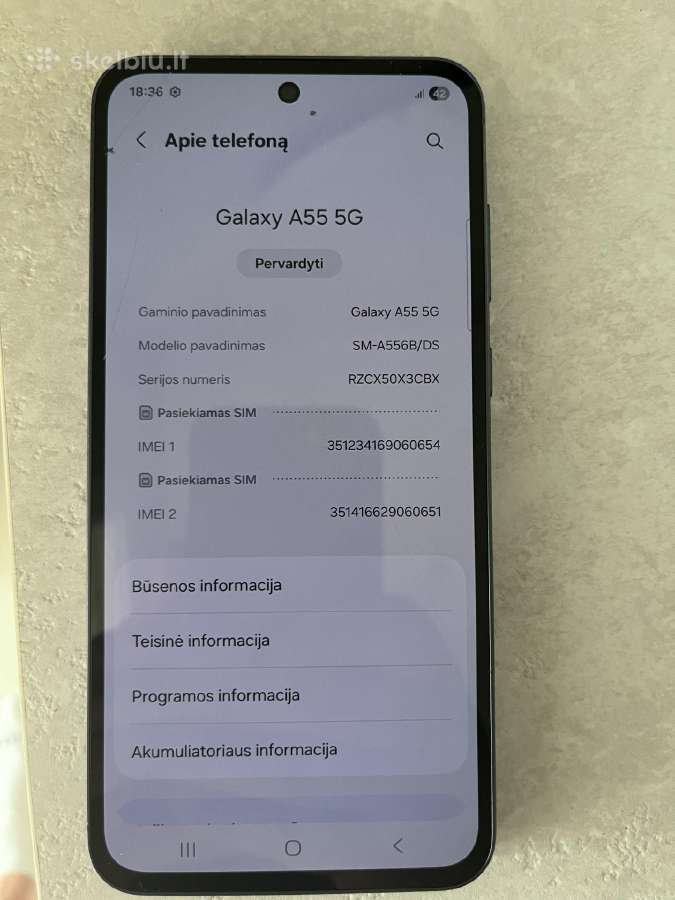 Mobilusis telefonas Samsung Galaxy A55 5G, 128 GB