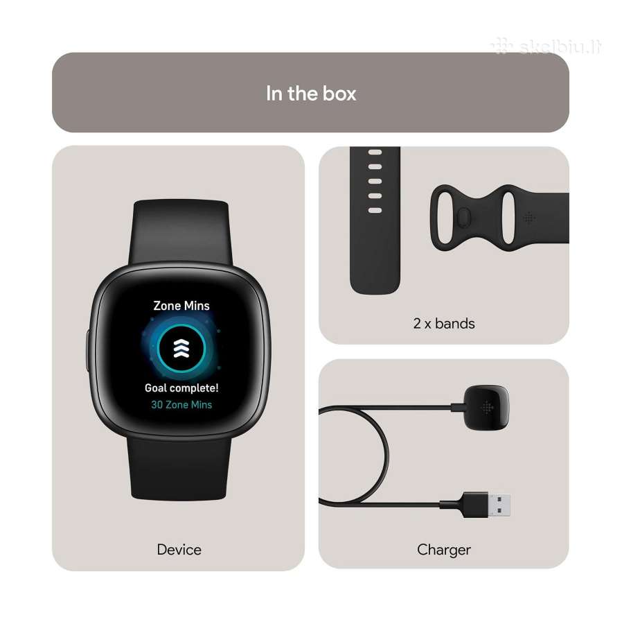 Fitbit Versa 4 Graphite Black - nuotraukos Nr. 3