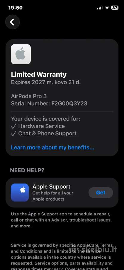 Airpods Pro3 - nuotraukos Nr. 4