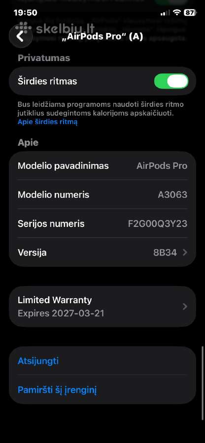 Airpods Pro3 - nuotraukos Nr. 5