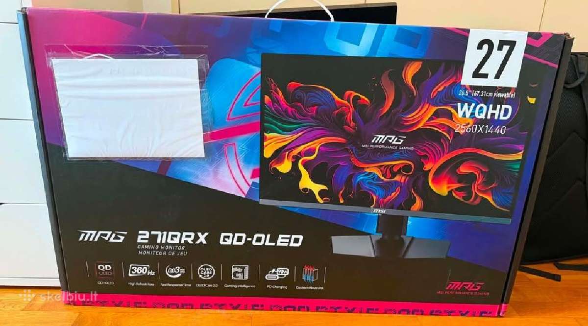 Msi Oled monitorius Mpg 271qrx Qd-oled