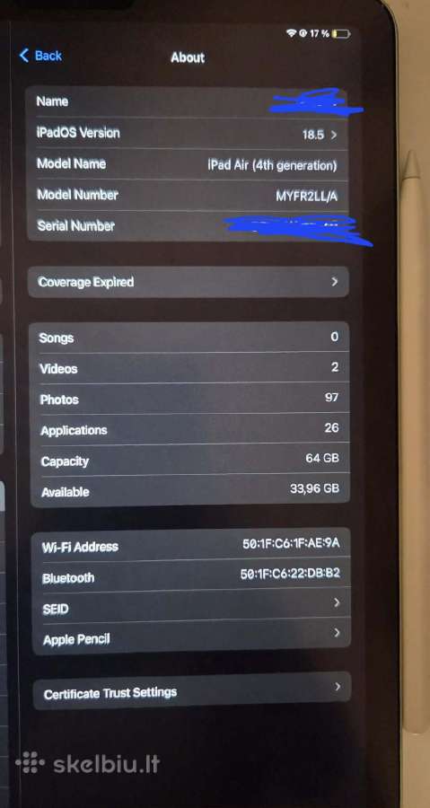 iPad air 4 generation 2020 - nuotraukos Nr. 4