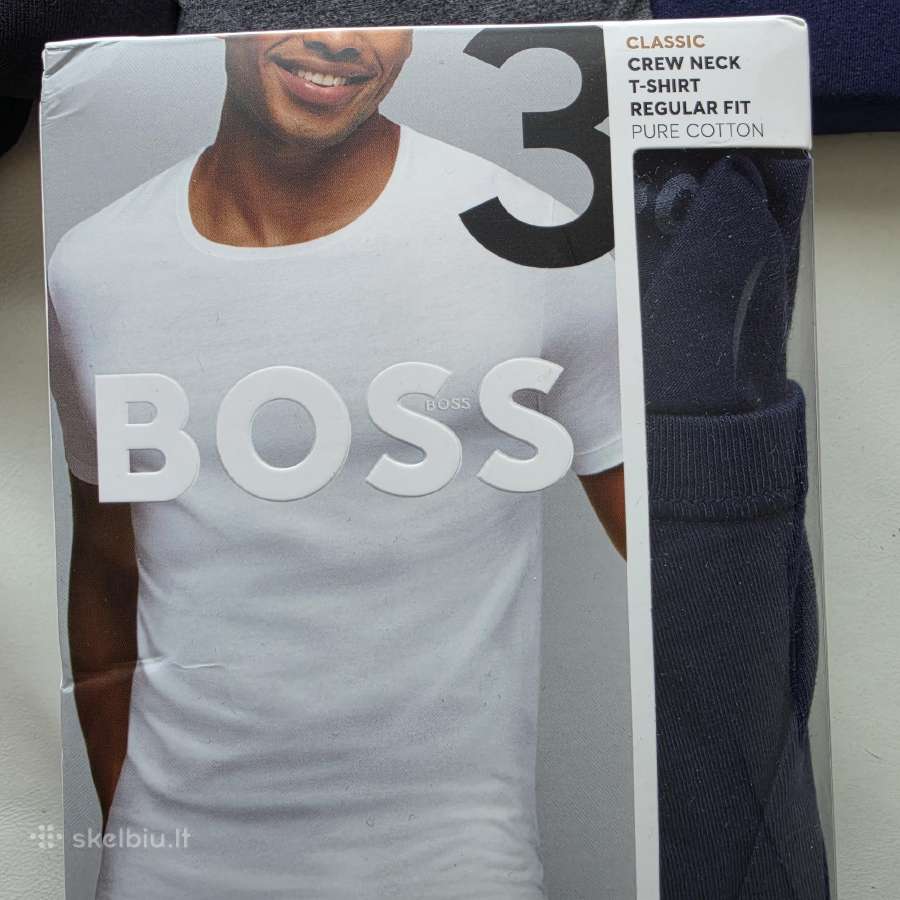 Boss marškinėliai L dydžio 3 vnt. - nuotraukos Nr. 2