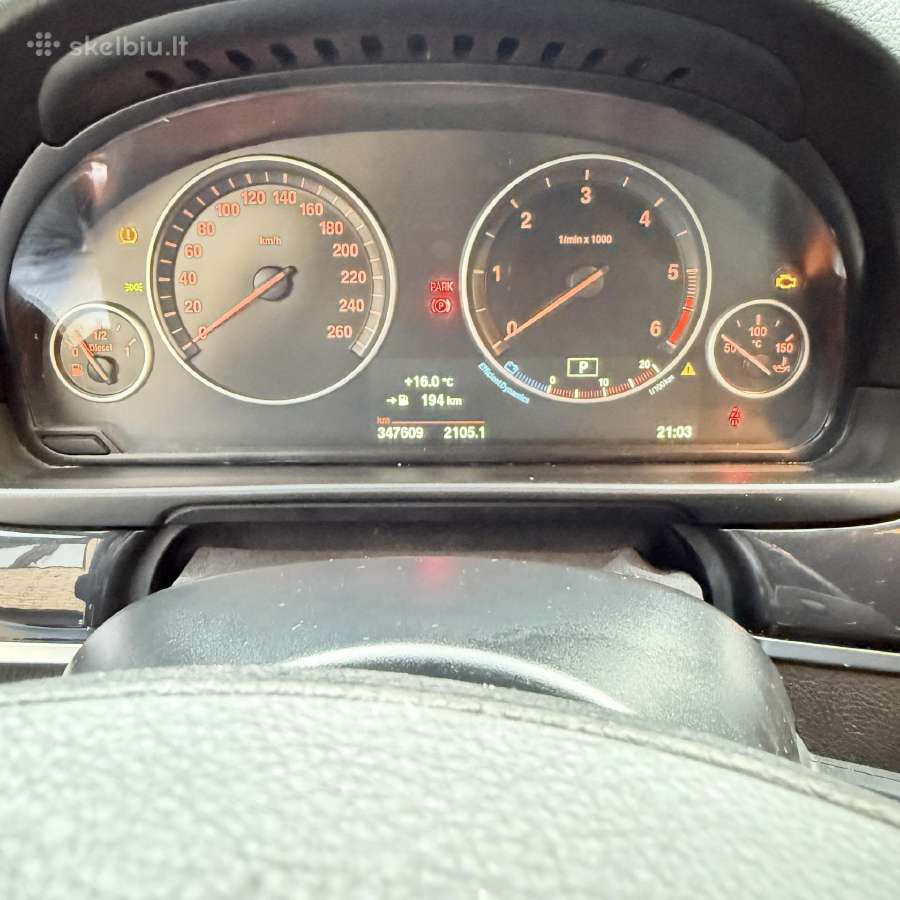 Bmw 520d odinis salonas - nuotraukos Nr. 14