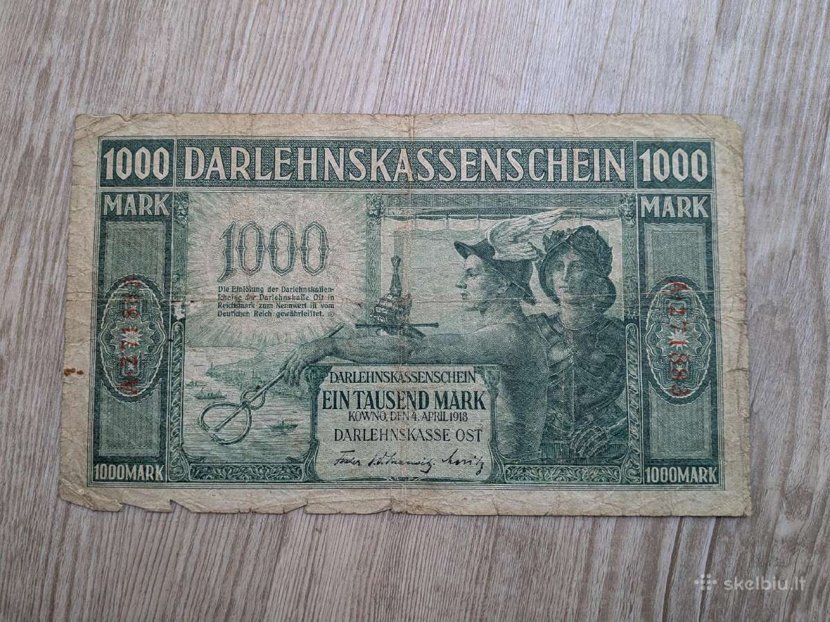 1000 ost-markiu 1918 (Lietuviški)