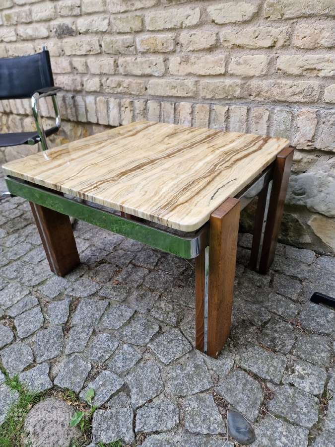 Vintažinis mid century marmuro kavos staliukas