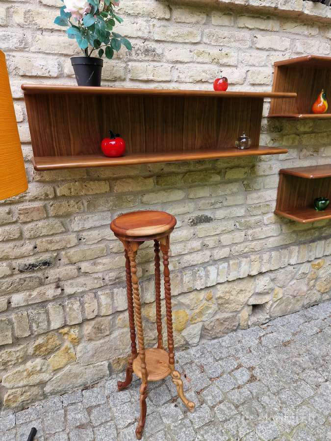 Vintažinės mid century tikmedžio lentynos - nuotraukos Nr. 6