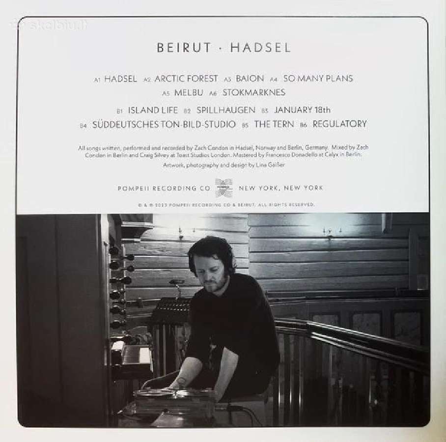 Beirut - Hadsel / Vinyl Lp limited on Teal + Signe - nuotraukos Nr. 6