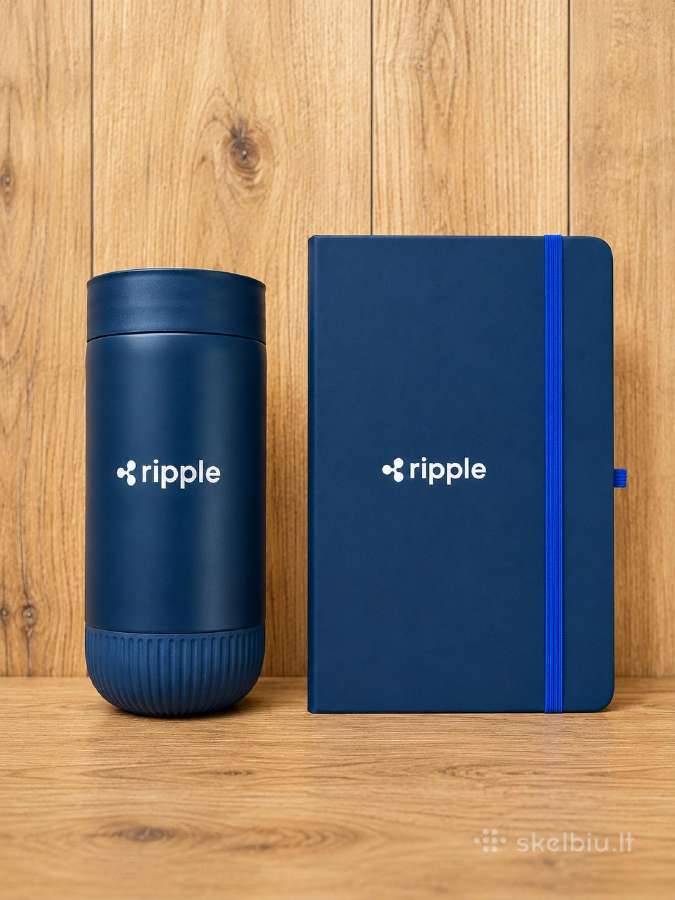 Ripple Xrp aksesuarai - termo puodelis, gertuvė