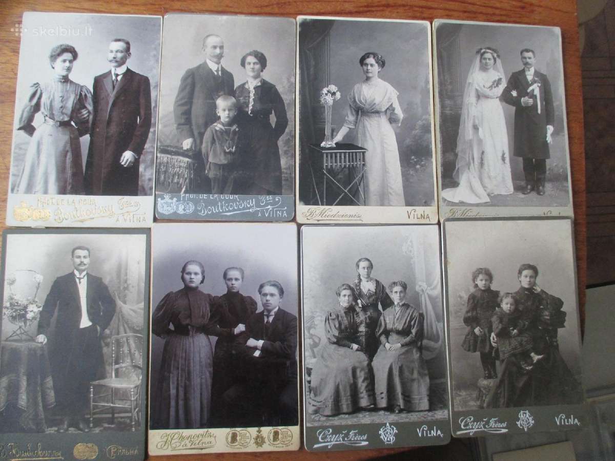 19 a. pab., 20 a. prad. Vilniaus portretinės foto