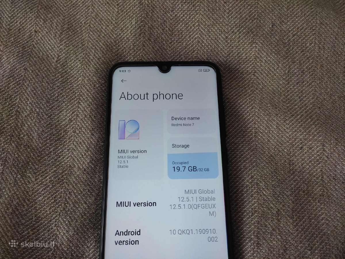 Xiaomi Redmi Note 7 (32 GB) + dėklas