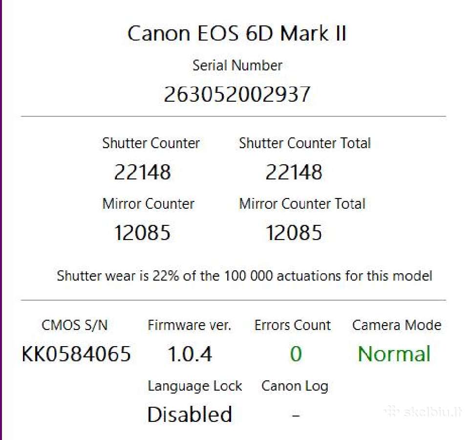 Canon EOS 6d Mark II + 50mm objektyvas (Maža rida) - nuotraukos Nr. 5
