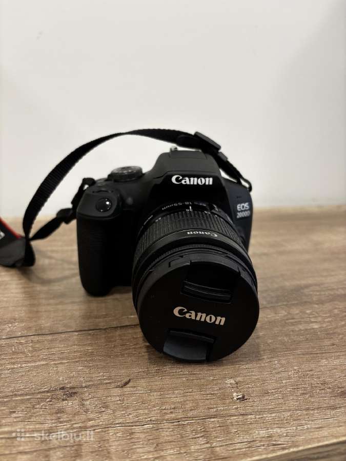 Canon EOS 2000d + 18-55 Is II Tik ~1000 kadrų
