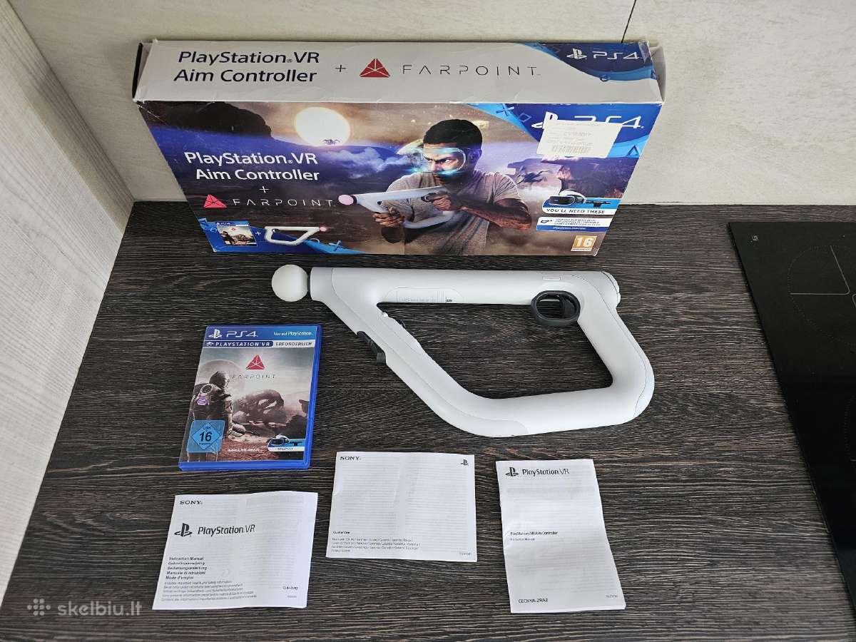 Playstation Ps4 Vr Gun Aim šautuvas + zaidimas