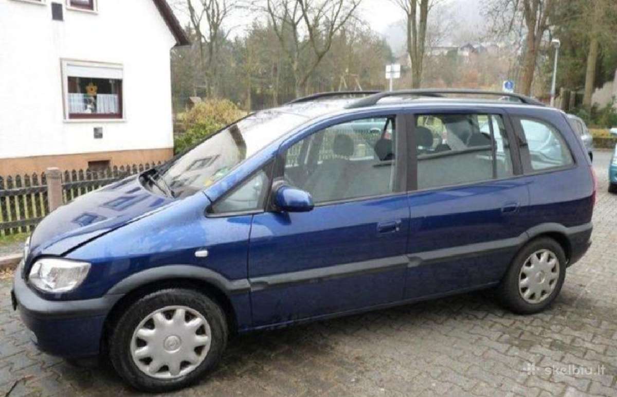 Opel zafyra 2001m 2,0 dyzelis 74kw dalys