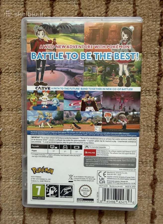 Pokmon Sword nintendo switch žaidimas - nuotraukos Nr. 3