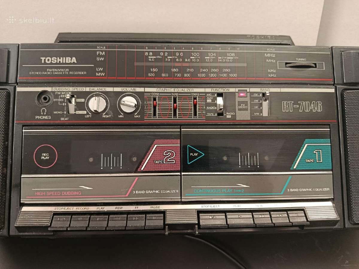 Magnetola Toshiba Rt 7046 - nuotraukos Nr. 9