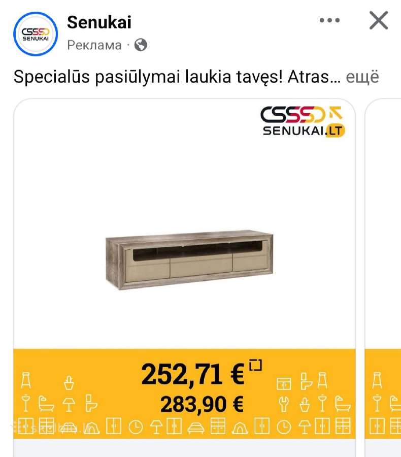 TV stalas(ilgis ~2 m) - nuotraukos Nr. 7