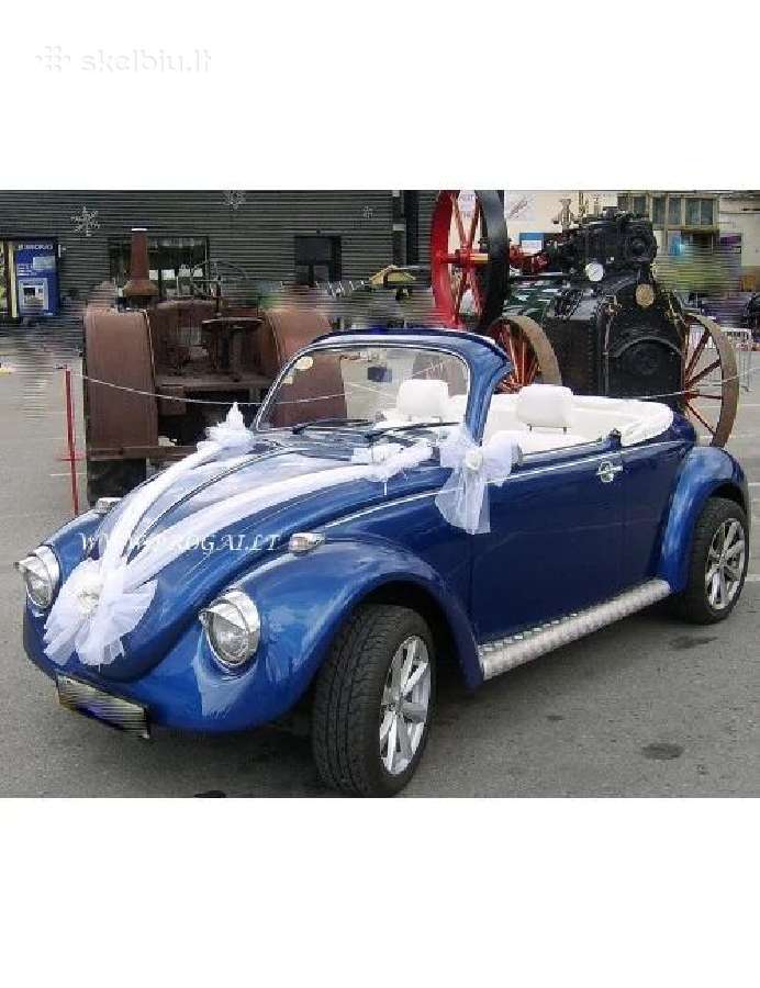 Vestuvinė automobilio dekoracija - nuotraukos Nr. 2