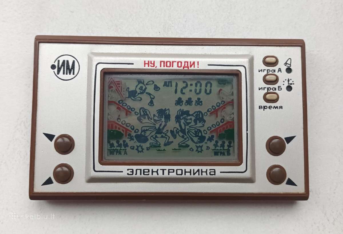 Retro zaidimas elektronika Nu palauk / Nu pogodi.