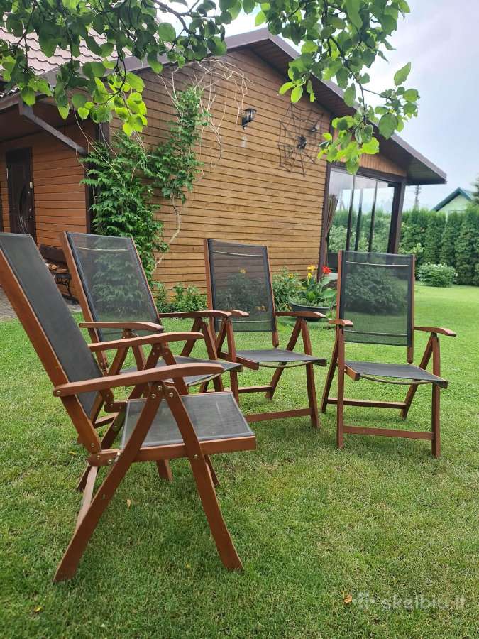 Kėdės terasinės, sulankstomos 4vnt
