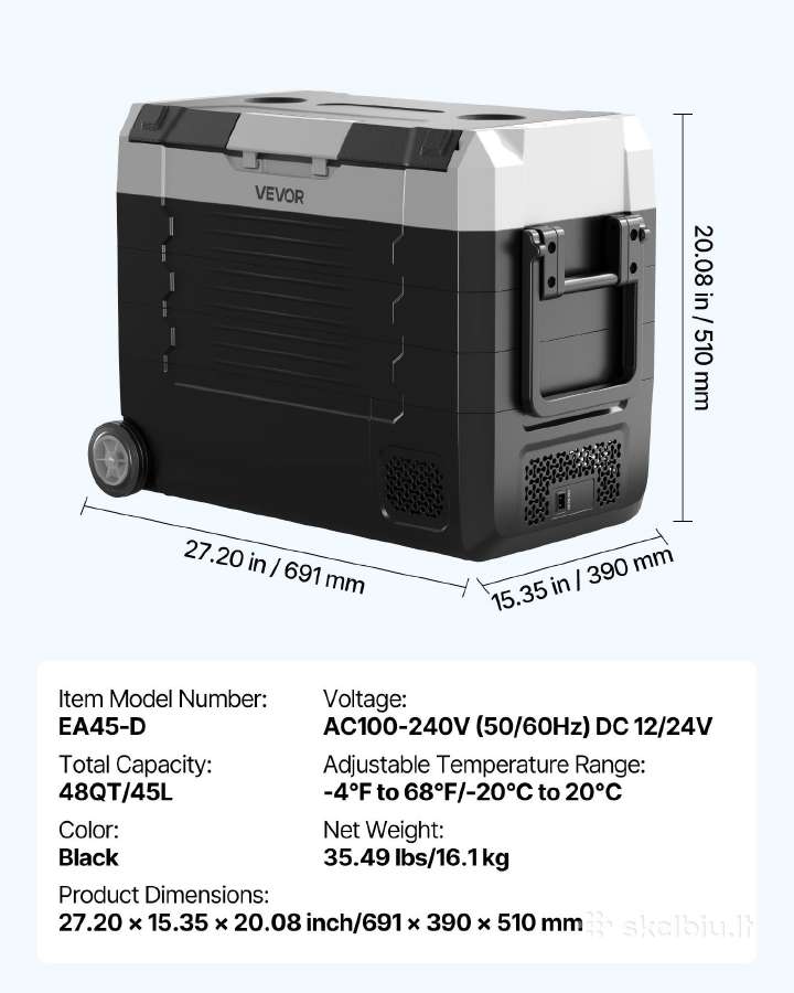 Mobilus šaldytuvas 48ltr. - nuotraukos Nr. 9