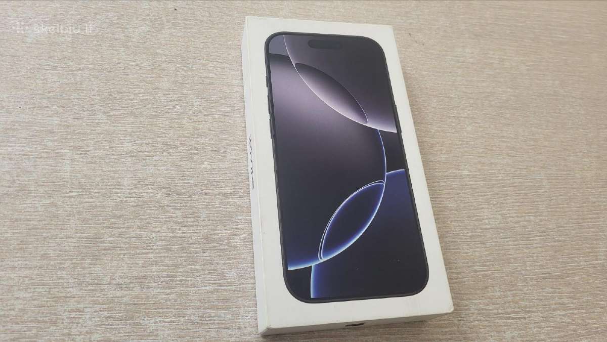 Naujas Apple iPhone 16 Pro 128gb Black