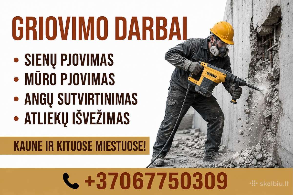 Griovimo darbai Kaune