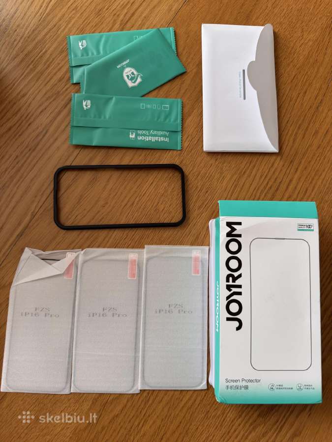 iPhone 16 pro apsauginiai stikliukai 3 vnt