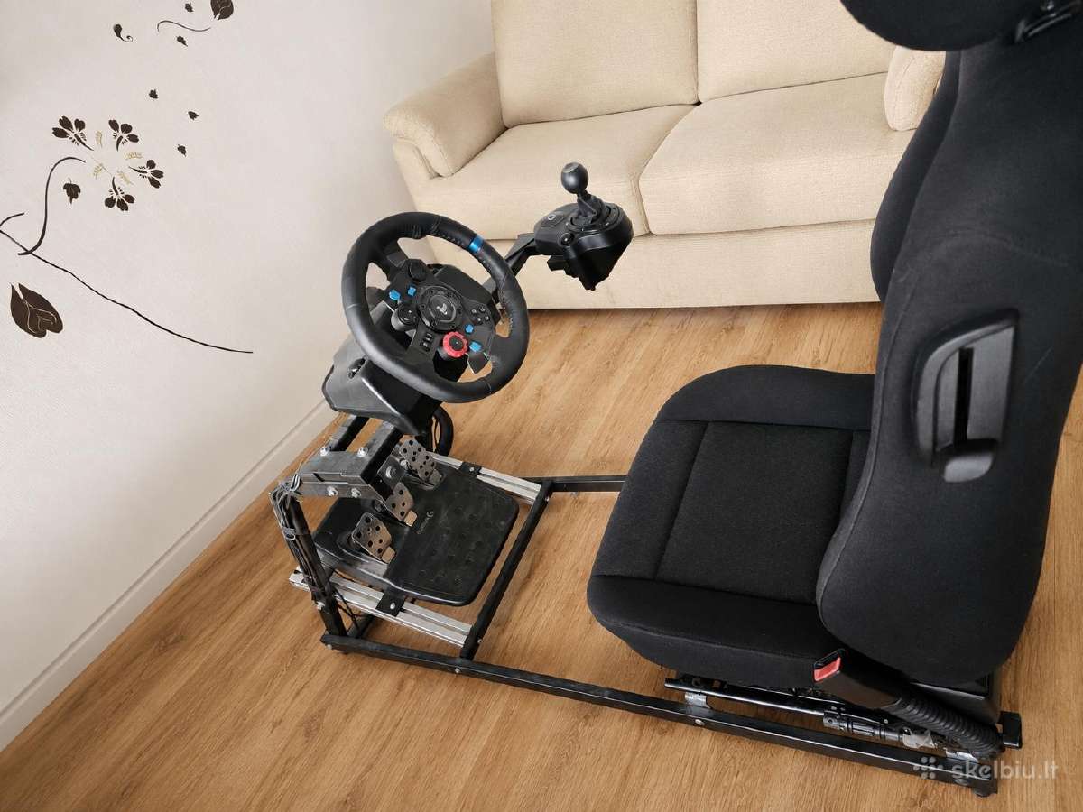Vairas Logitech G29 + begiu perjungimas + Playseat - nuotraukos Nr. 2