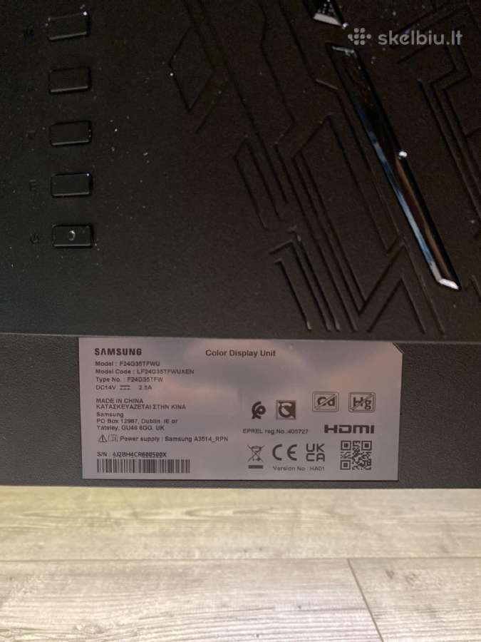 Samsung Odyssey G3 24 colių monitorius - nuotraukos Nr. 8