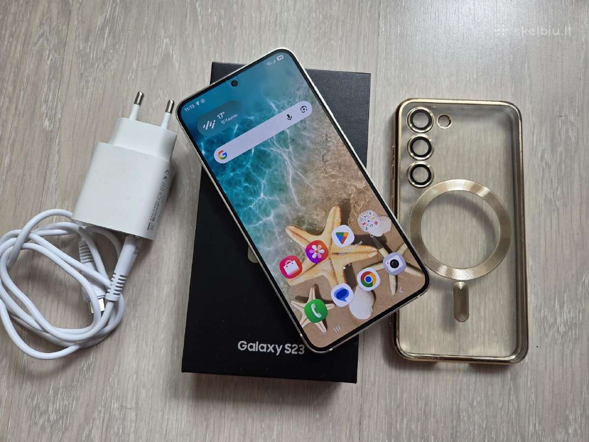 Samsung S23 128gb, stovis 10/10, tvarkingas, pilnu