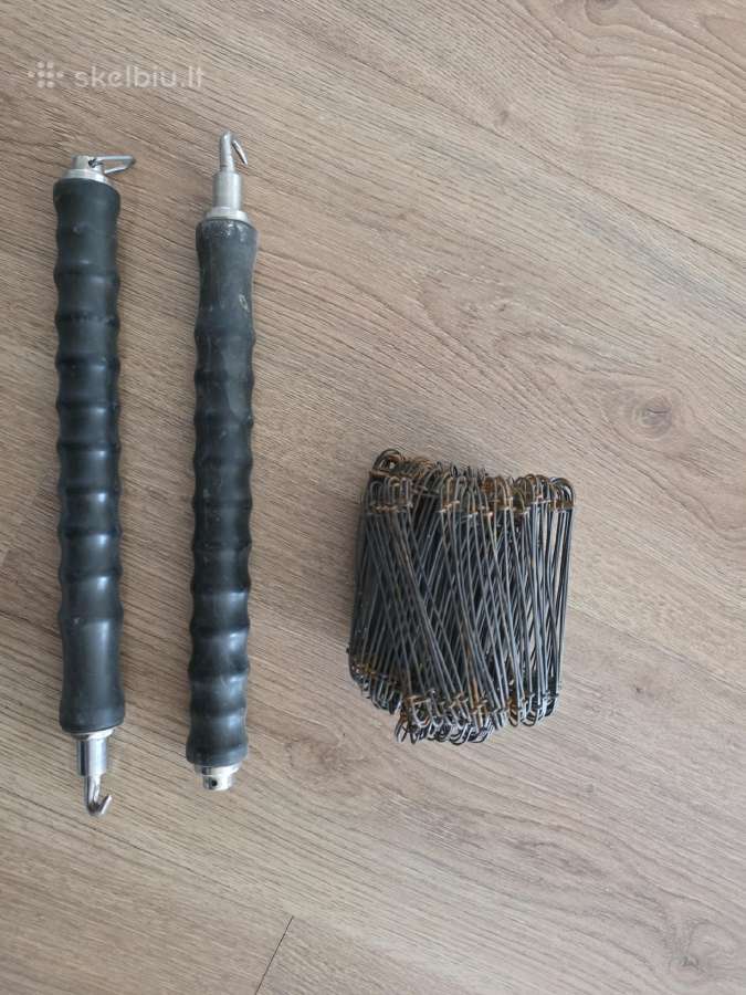 2 vielos rišimo įrankiai+vielos likutis