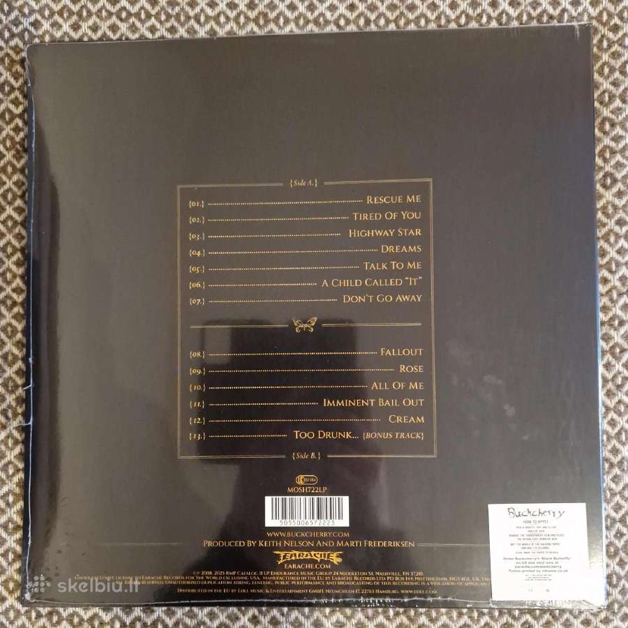 Buckcherry - Black Butterfly / Vinyl Lp on Blue / - nuotraukos Nr. 3