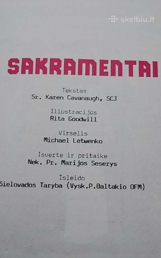 Sakramentai - nuotraukos Nr. 2