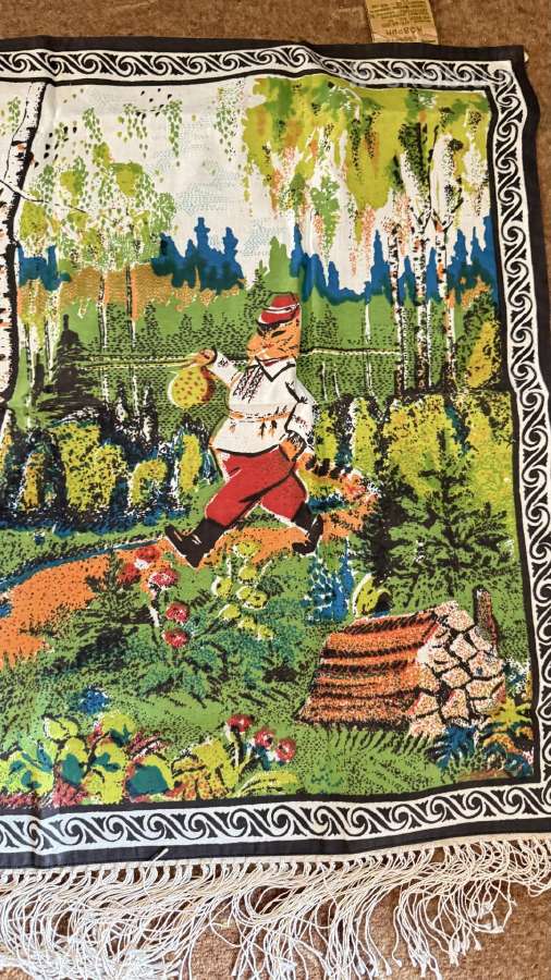 Visiškai naujas vintažinis sieninis kilimėlis „Kat - nuotraukos Nr. 4