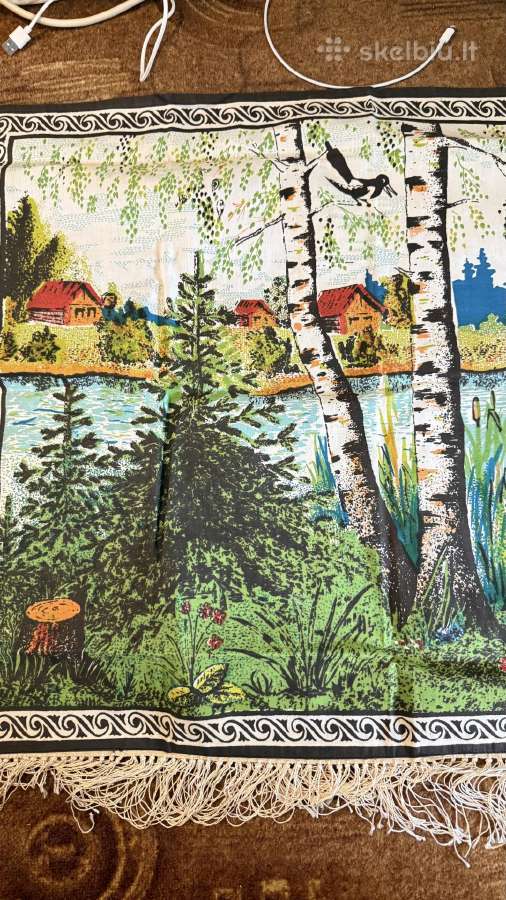 Visiškai naujas vintažinis sieninis kilimėlis „Kat - nuotraukos Nr. 5